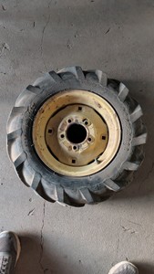 small tractor wheel with tire