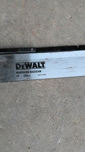 DeWalt backsaw