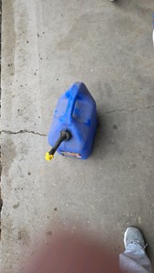 Blue 5 gallon Kerosene jug