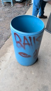 plastic drum