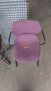 Burgandy office chair