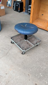 rolling shop stool