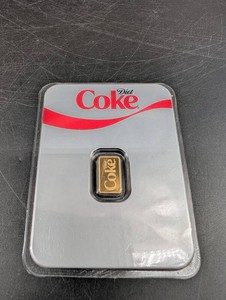 Diet Coke 1 Gram 999.9 Fine Gold Bar