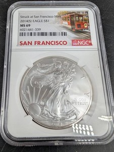 2014-S American Silver Eagle NGC MS69