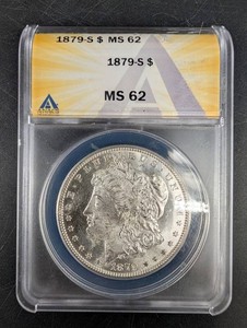 1879-S Morgan Dollar, ANACS MS 62