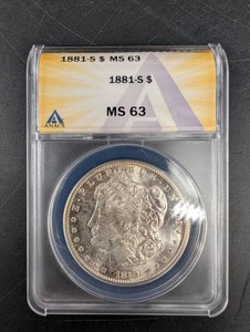1881-S Morgan Dollar ANACS MS 63