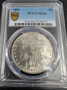 1891 $1 PCGS MS64 Coin