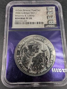 2026 Great Britain NGC 4-Coin Reverse Proof Set