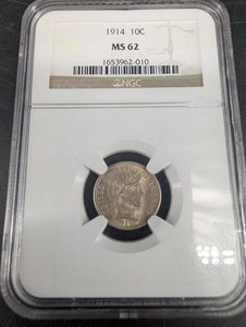 1914 U.S. Dime NGC MS 62