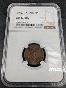 1926 Danzig 2P NGC MS 63 BN Coin