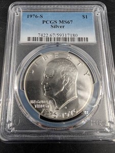 1976-S Silver Eisenhower Dollar PCGS MS67
