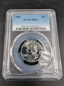 1961 Washington Quarter PCGS PR67