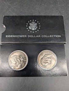 Eisenhower Dollar Collection With 2 Coins