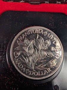 Canadian One Dollar Manitoba 1812-2012 Coin