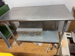 Stainless Steel Commercial Work Table With Undershelf & Drawer Box