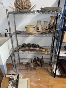 Chrome Wire 4-Tier Storage Shelving Unit Freestanding Metal Rack
