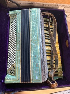 Cellini Italy Piano Accordion With Case
