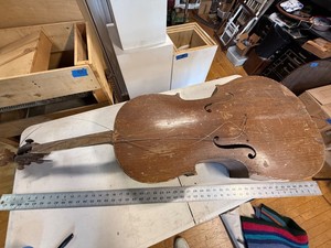 Cello String Instrument - Incomplete, for Parts  Repair