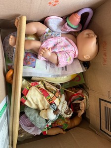 Mixed Lot - Dolls, Santa Figure, Ceramics & Childrens Craft Items