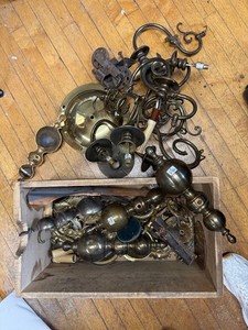 Vintage Architectural Salvage & Lighting Hardware Mixed Lot