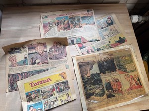 Vintage Comic Strip Newspaper Pages Mixed Lot