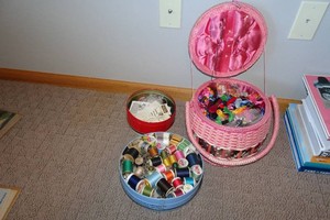 Assorted Embroidery Floss and Sewing Thread