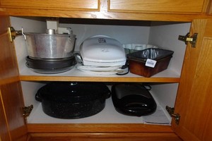 George Foreman Grill and Assorted Pans