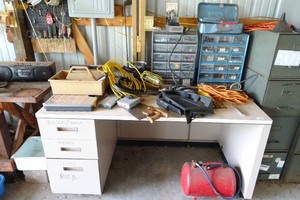 Desk and Contents - Tools, Sockets
