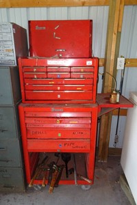 Vintage Snap-On Tool Cabinet with Assorted Tools