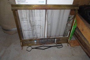Fireplace Screen and Poker