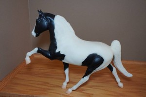 Breyer Horse Figure - Black and White Pinto