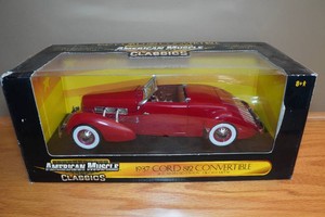 American Muscle 1937 Cord 812 Convertible 118 Scale Replica