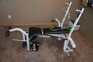 Multi Function Home Gym Weight Bench and Accessories