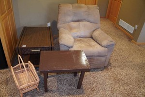 Recliner and End Tables