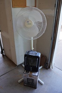 Pedestal Fan and Heater