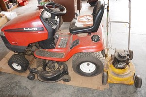 Poulan Pro Riding Lawn Mower and Coast to Coast Push Mower
