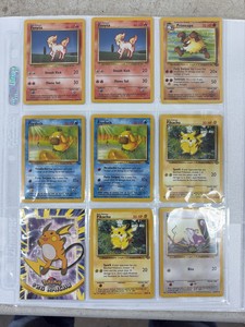 9 Pokmon cards