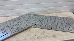 Pair of steel pegboard