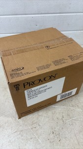 Case of four black soap dispensers open box
