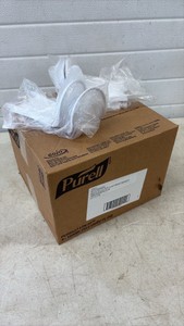 White soap dispenser sealed  box with four drip trays