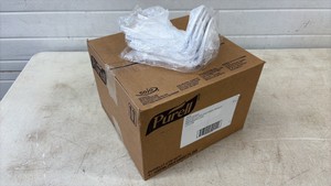 Four white soap dispensers unopened box white with four drip trays