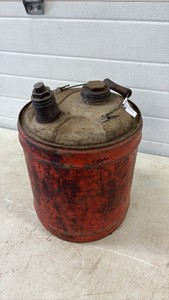 Vintage 5 gallon gas can