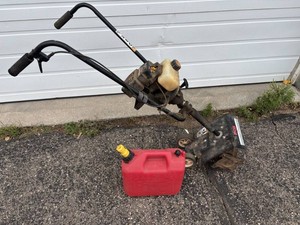 RYOBI 31cc Tiller with Gas Can
