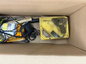 Lot with Tools,  Sidewalk Drain, Jumper Cables and more