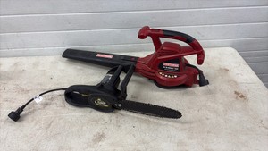 Electric chainsaw and craftsman blower vac