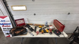 Level, Compression Tester, Cordless tool Batteries, Grease gun, Drills and more