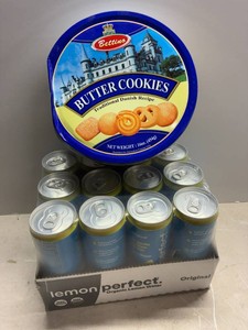 Butter Danish Cookies and Organic Lemon Water
