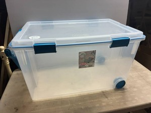 Large 120Qt Rolling Weathertight Tote