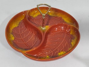 Royal Haeger Mid Century Modern Tidbit Dish wHandle