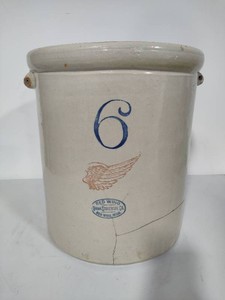 Six Gallon Red Wing Stoneware Crock
